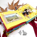 Handmade collage diary book